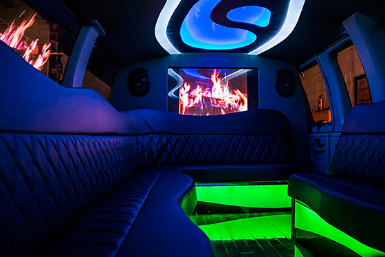 Wraparound leather seating