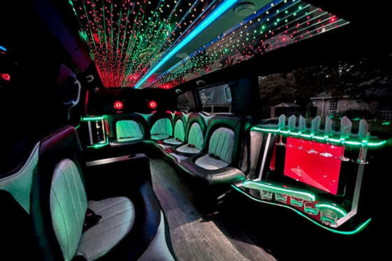 strobe and laser lights